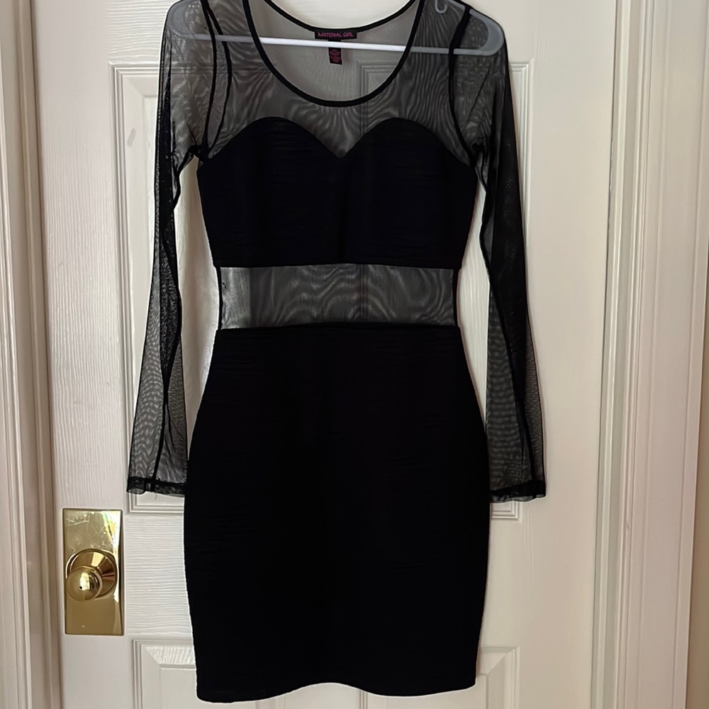 MATERIAL GIRL ILLUSION DRESS